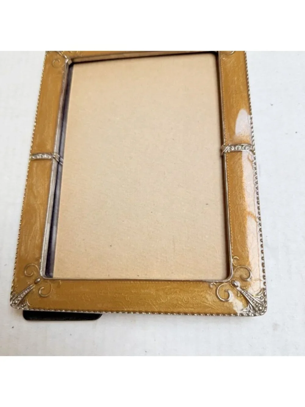Enameled Ornate Photo Frame Decor 6 X 8 Vintage Nostalgia